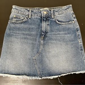 Zara denim circle skirt